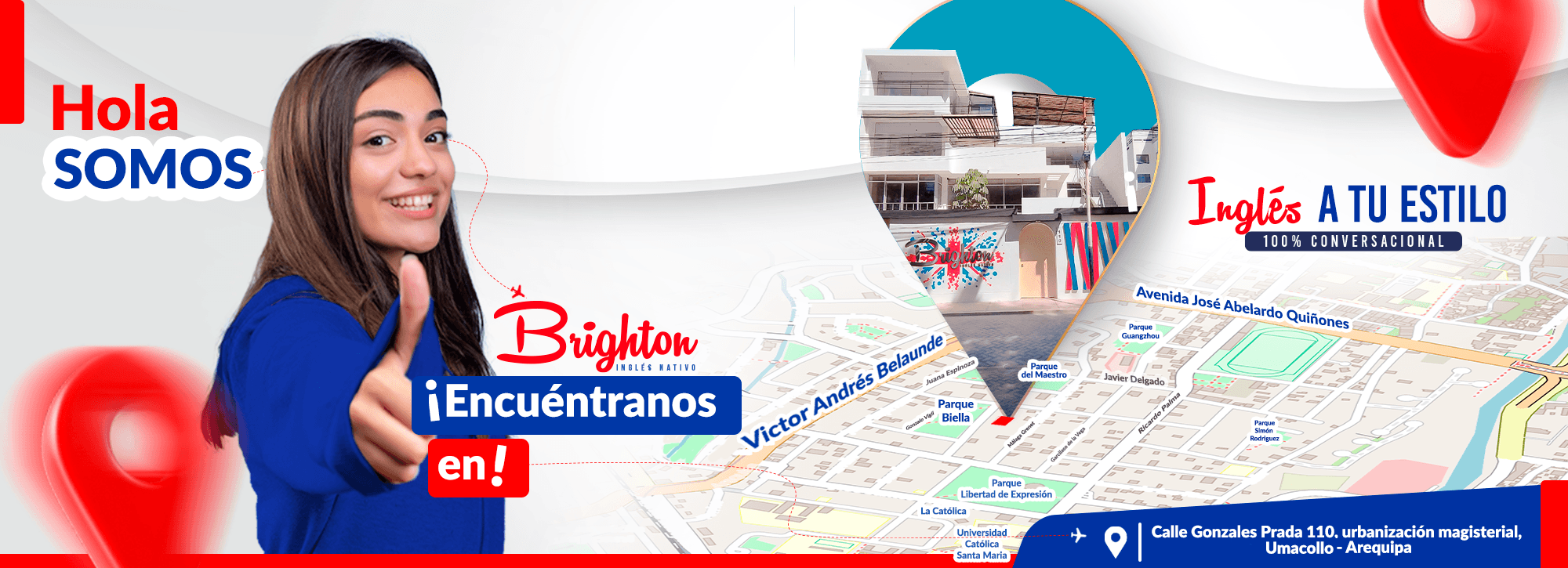 Mapa de ubicación de Brighton English School