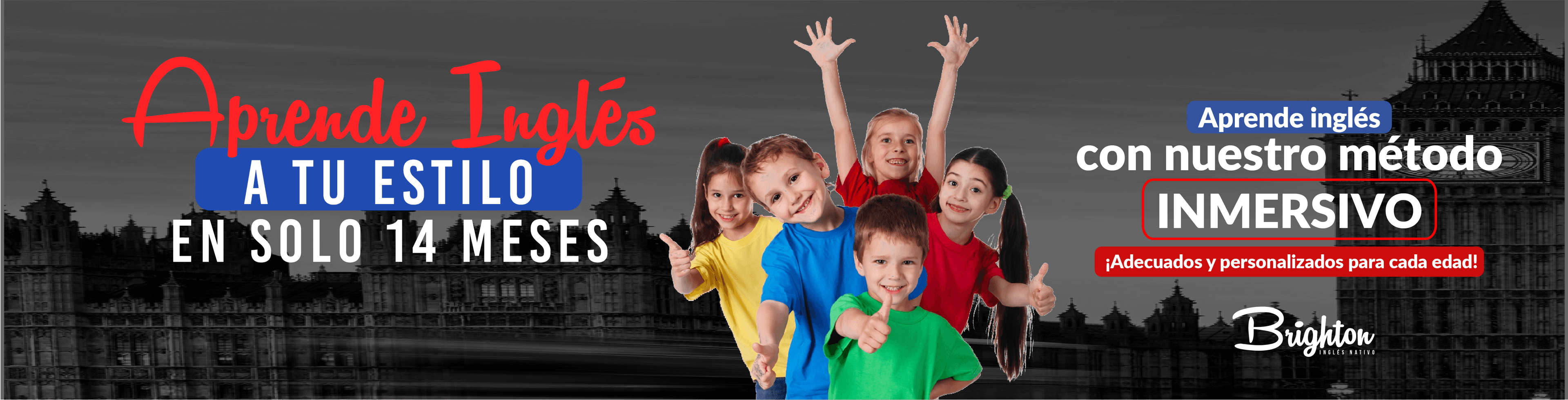 Banner de aprendizaje de inglés